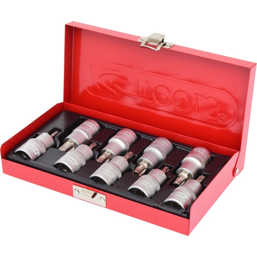 KS Tools Bit-Dopsleutel Set Torx 9-delig T20-T60