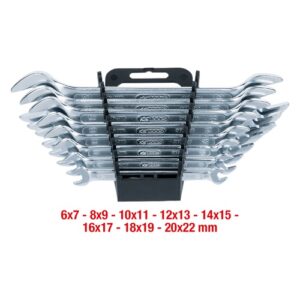 KS Tools Dubbele Steeksleutel Set 8-delig 6x7-20x22mm