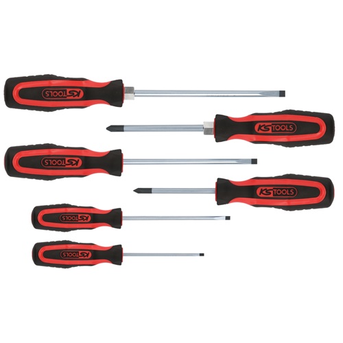 KS Tools Schroevendraaier Set 6-delig PH Zaagsnede
